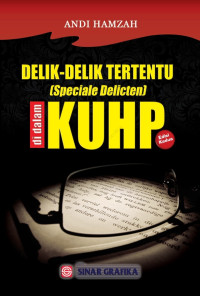 Delik Delik Tertentu di dalam KUHP