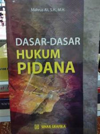 Dasar-dasar hukum pidana