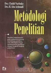 Metodologi Penelitian : Memberi bekal teoretis pada Mahasiswa tentang metodelogi penelitian serta diharapkan dapat melaksanakan penelitian dengan langkah -langkah yang benar