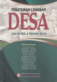 Peraturan Lengkap Desa ( UU RI NO.6 Tahun 2014 )